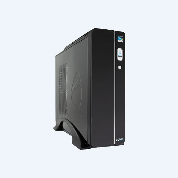 Gabinete para PC Acteck Mini Slim Bern ATX TD510, SATA/Molex, 500W, 20+4 Pines, Negro