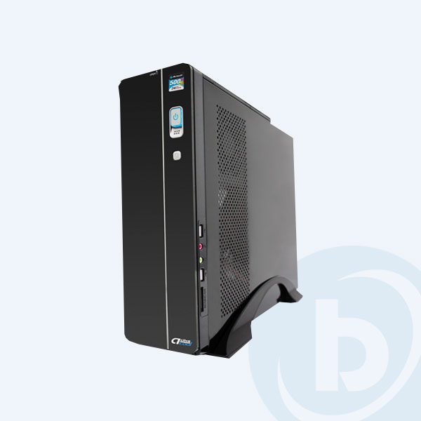 GAPC-301 - Gabinete para PC Acteck Mini Slim Bern ATX TD510, SATA/Molex, 500W, 20+4 Pines, Negro
