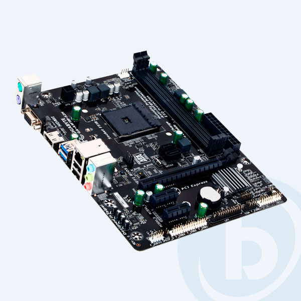 GA-AM1M-S2H - Tarjeta Madre Gigabyte GA-AM1M-S2H, 2xDDR3 1600, AM1, VGA/HDMI