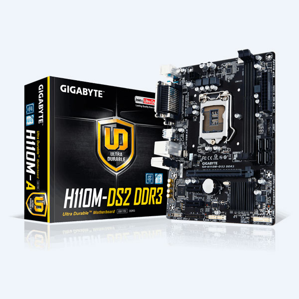 Tarjeta Madre GIGABYTE GA-H110M-DS2 DDR4, 2x DDR4 DIMM, S-1151