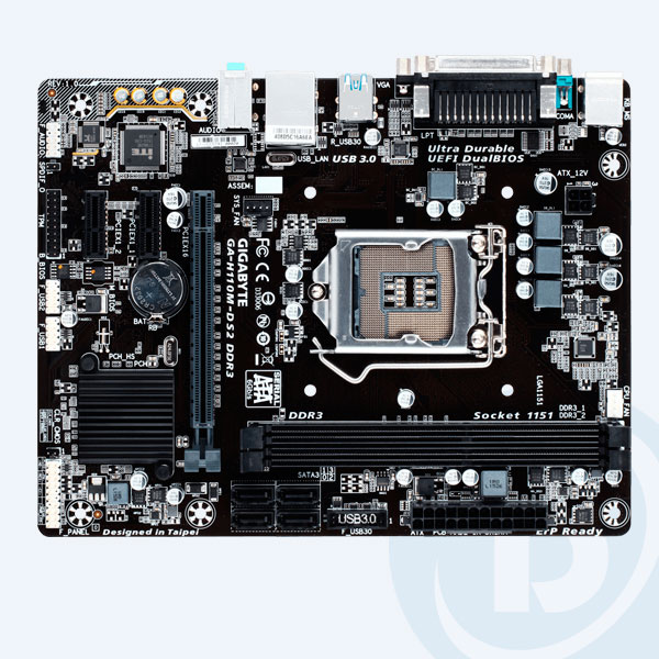 GA-H110M-DS2 DDR3 - Tarjeta Madre GIGABYTE GA-H110M-DS2 DDR4, 2x DDR4 DIMM, S-1151