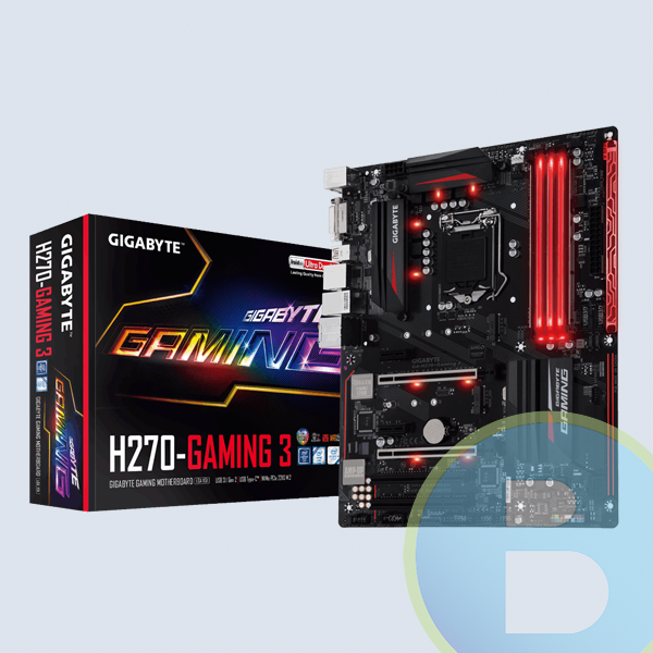 Tarjeta madre Gigabyte GA-H270-Gaming 3, Intel S-1151 7A. Gen/4XDDR4 2400/DVI/HDMI/USB 3.1 TIPO C/5X USB3.1/ ATX