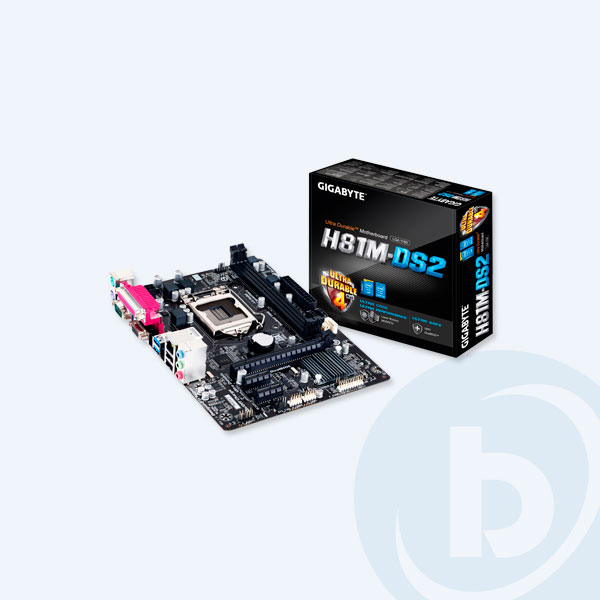 GA-H81M-DS2 - Tarjeta Madre MB-GIGABYTE GA-H81M-DS2, DDR3, S-1150, PCI