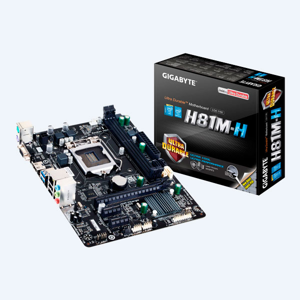 Tarjeta Madre MB-GIGABYTE GA-H81M-H, DDR3, S-1150, PCI