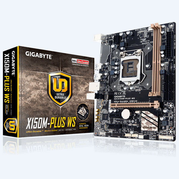 GA-X150M-PLUS WS - Tarjeta Madre GIGABYTE GA-X150M-PLUS WS, 2x DDR4 DIMM, S-1151
