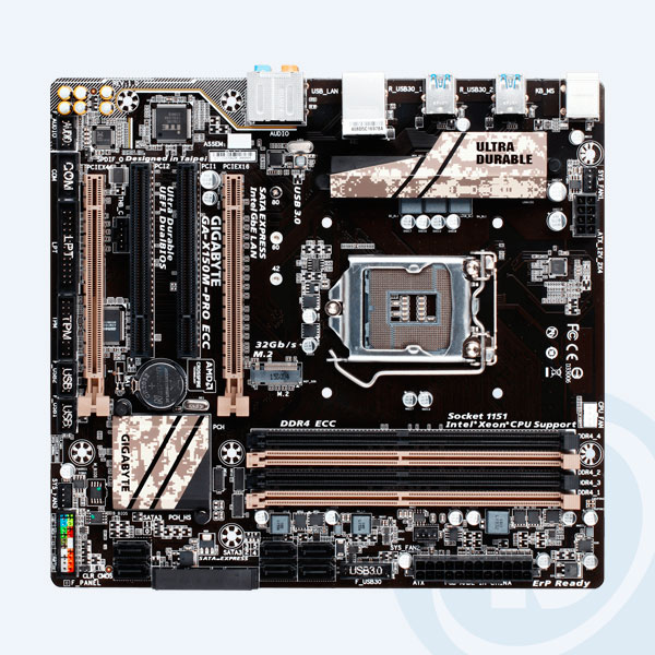 GA-X150M-PRO ECC - Tarjeta Madre GIGABYTE GA-X150M-PRO ECC, DDR4 DIMM, S-1151