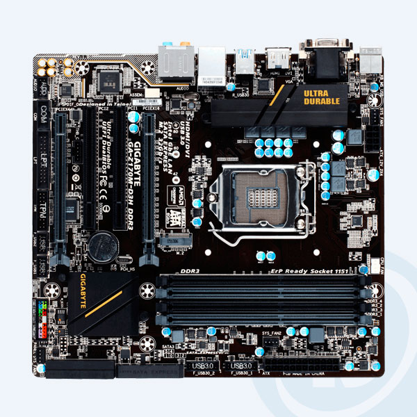 GA-Z170M-D3H DDR3 - Tarjeta Madre GIGABYTE GA-Z170M-D3H DDR3, S-1151