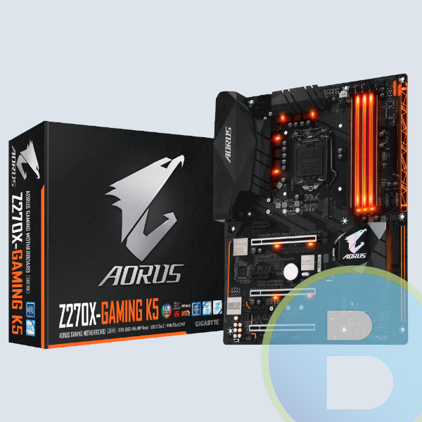 Tarjeta Madre Gigabyte GA-Z270X-GAMING K5, Intel S-1151, 7A. Gen/4XDDR4 2400/DP/HDMI/ Optico S/PDIF/ 1X USB 3.1 TIPO C/4X USB 3.1 / ATX, GAMER