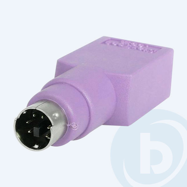 GC46FMKEY - Adaptador StarTech.com, USB a PS/2, Teclado, Morado