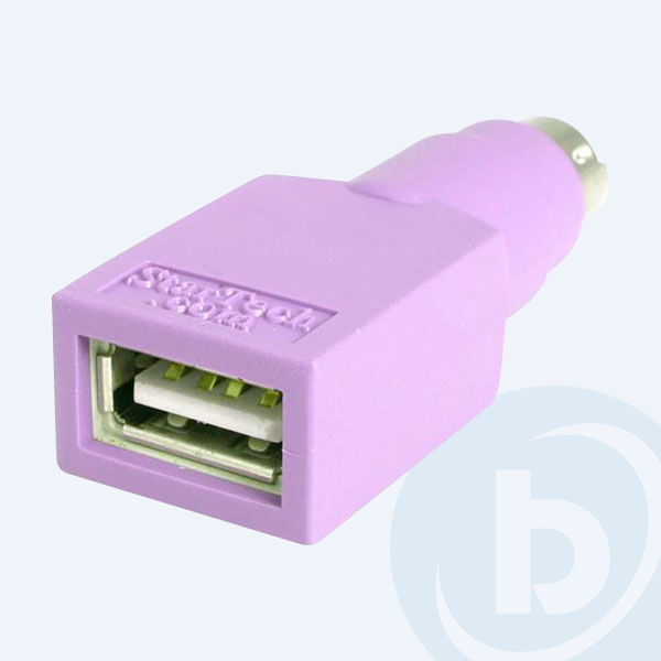 GC46FMKEY - Adaptador StarTech.com, USB a PS/2, Teclado, Morado