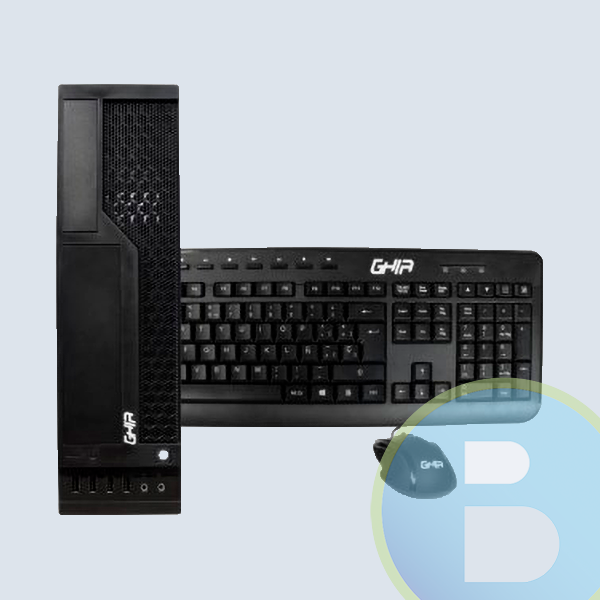 Computadora GHIA MAGNO, Intel Core I3-8100, 4 Cores, 3.60 GHz / 8 GB / SSD 120 GB / SFF / Sin Sistema