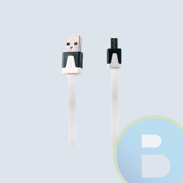 Cable USB GINGA, Micro USB/USB, Blanco
