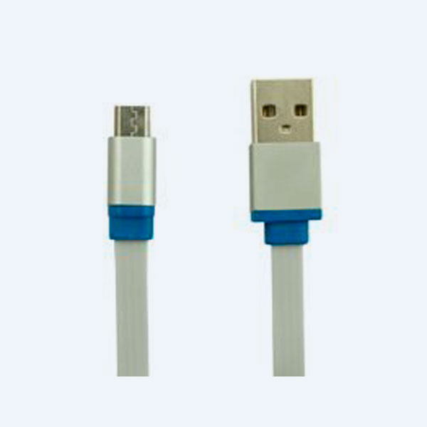 Cable USB Ginga Pop, 1.5 mts, Micro USB/USB, Zafiro/Plata