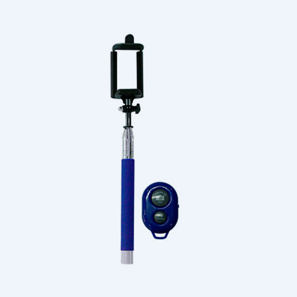 Selfie Stick Ginga Pop, Bleutooth, Zafiro/Plata