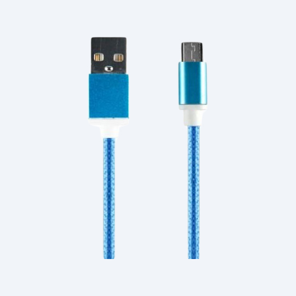Cable USB Ginga GIN16CFMIC-AA, 1M, Micro USB, Azul