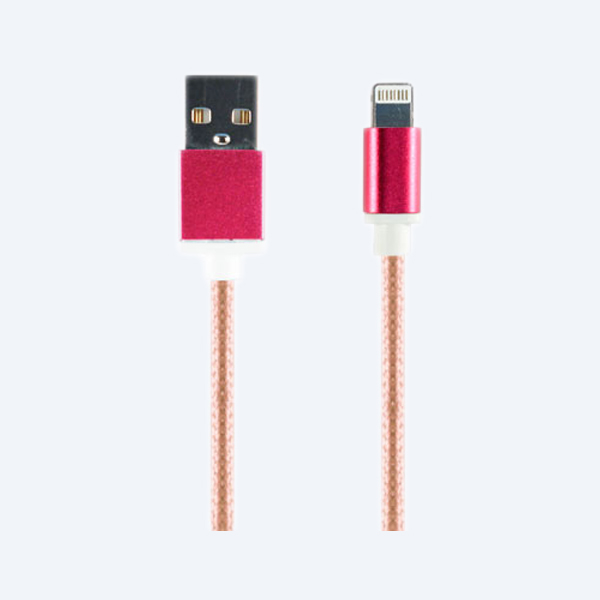 Cable USB Ginga GIN16CFMIC-FR, 1M, Micro USB, Rosa
