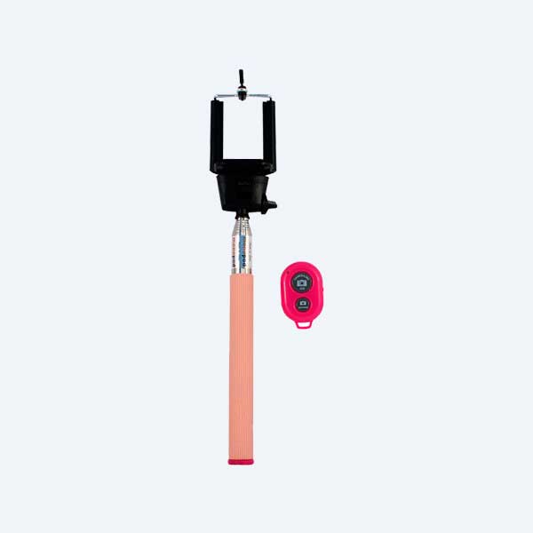 Mini Selfie Ginga Spring, Conexión 3.5mm, Rosa