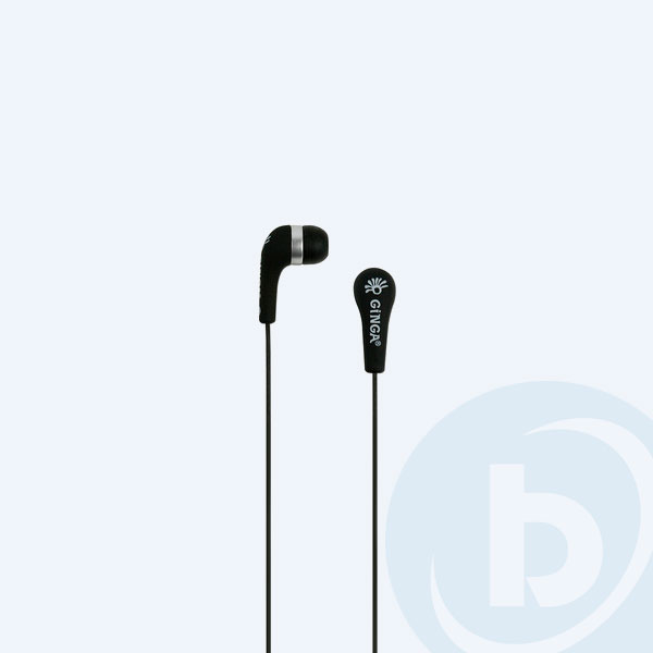 GINAUDI-NEGRO - Aud&iacute;fonos Ginga GINAUDI-NEGRO, Earbuds, Con Micr&oacute;fono