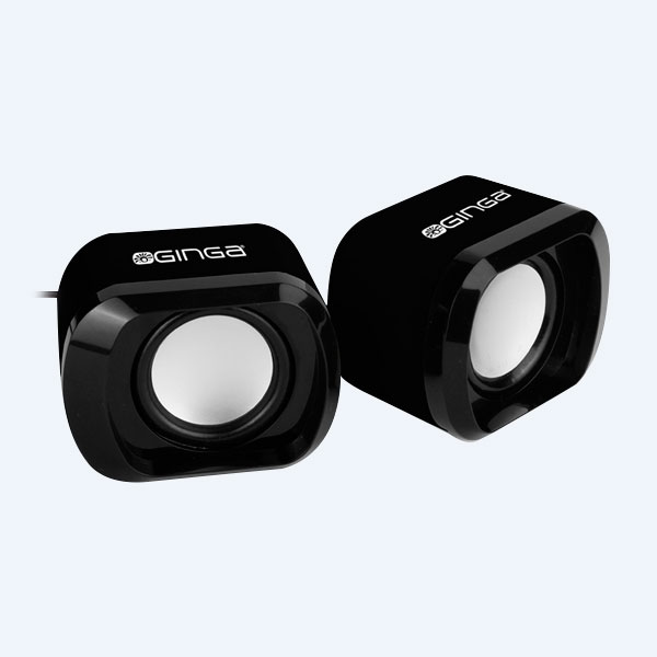 GINSPK04-BLK - Bocinas TechZone GINSPK04-BLK, 2.0 canales, 3Watts, Multimedia, Negro