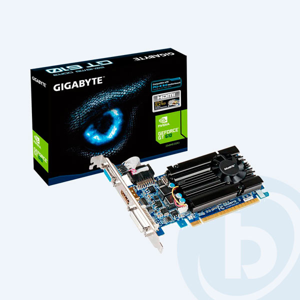 GV-N610D3-2GI - Tarjeta de Video GIGABYTE GeForce GT 610, 2GB, 64-Bit, DDR3, HDMI/DVI/VGA