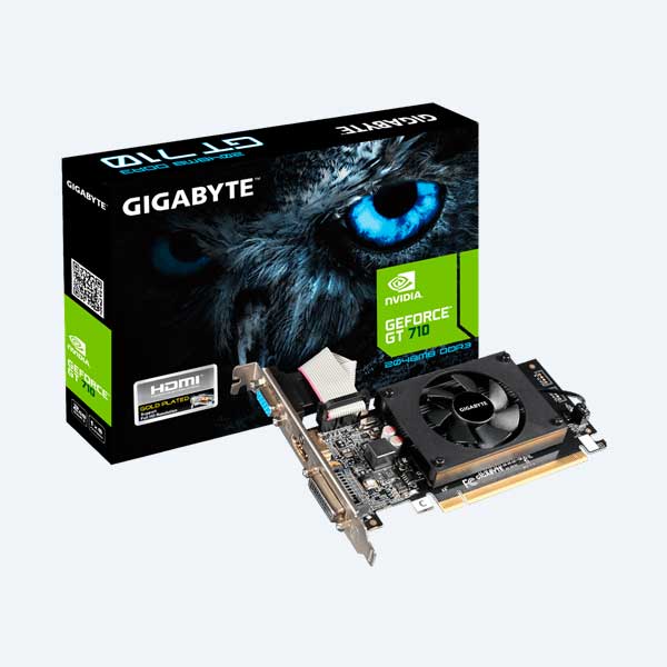 Tarjeta de Video GIGABYTE GV-N710D3-2GL GeForce GT 710, 2GB, 64bit, DDR3