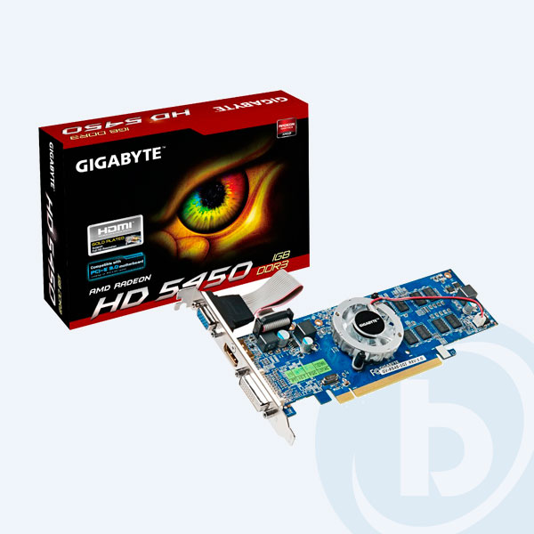 GV-R545-1GI - Tarjeta de Video Gigabyte ATIReadon HD 5450, 1GB, 64BIT, DDR3, HDMI/DVI