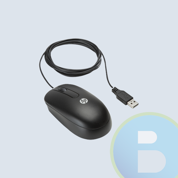Mouse Láser HP, USB, 3 Botones, Negro