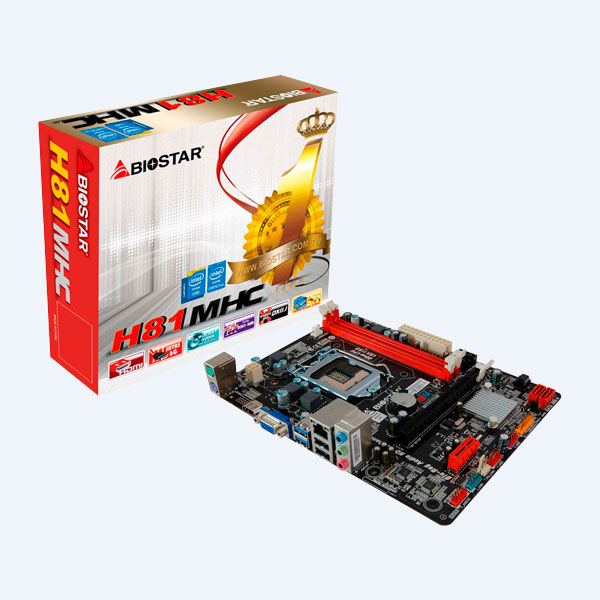 Tarjeta Madre MB-BIOSTAR H81MHC, DDR3, S-1150, PCI