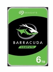 Disco Duro Interno Seagate Barracuda 3.5'', 6TB, SATA III, 6 Gbit/s, 5400RPM, 256MB Caché