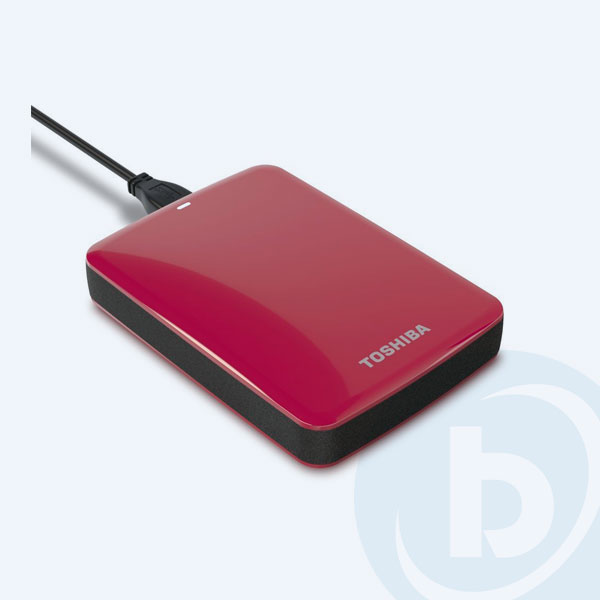 HDTC720XR3C1 - Disco Duro Externo Portable Toshiba Canvio, 2TB, USB 3.0, Rojo