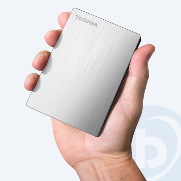 HDTD210XS3E1 - Disco Duro Externo Portable Toshiba Canvio Slim II , 1TB, 2.5'', USB 3.0,  Plata