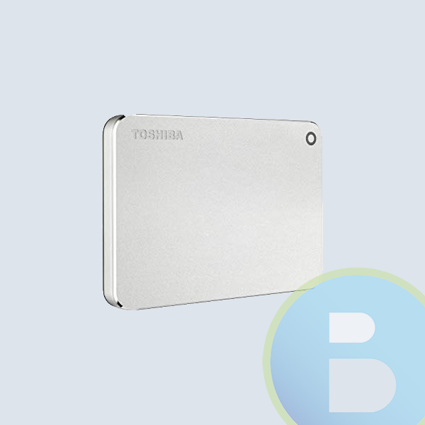 Disco Duro Externo Toshiba Canvio Premium, 2TB, USB 3.0, Plata