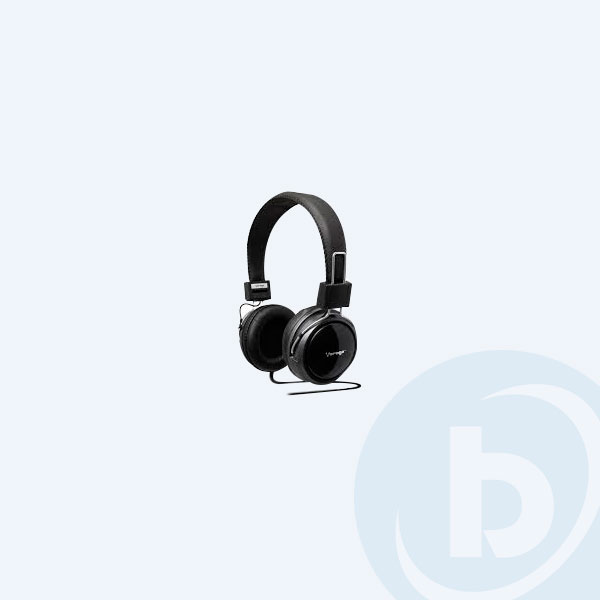 Hp-300 - Aud&iacute;fonos Vorago 300, Diadema, con Micr&oacute;fono, Negra