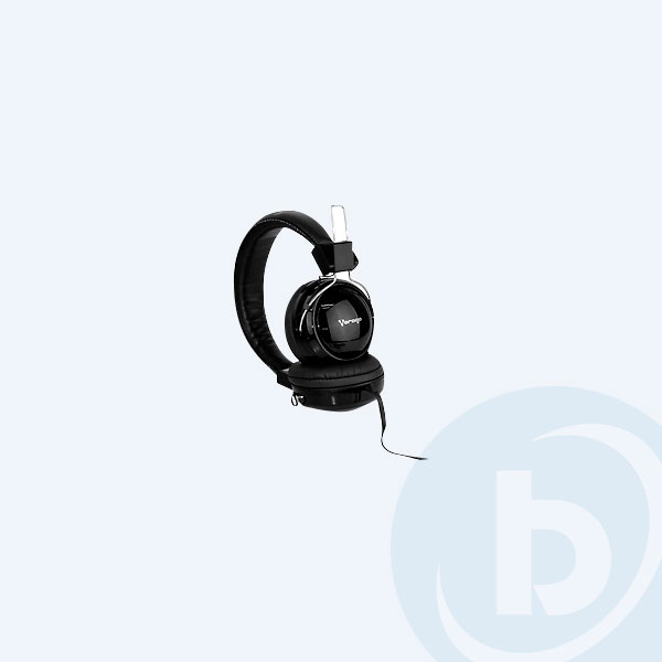 Hp-300 - Aud&iacute;fonos Vorago 300, Diadema, con Micr&oacute;fono, Negra