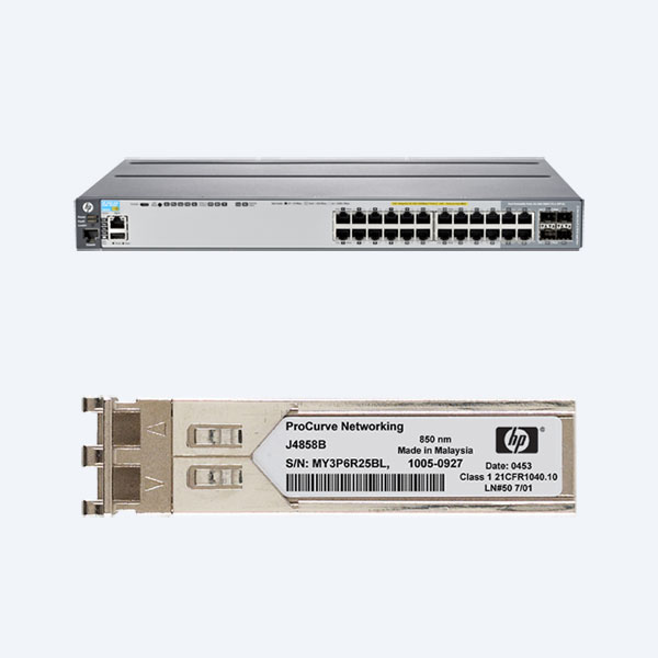 Switch HP Enterprise  2920-24G-POE+, 24 Puertos, 10/100/1000 Mbps, Administrable, PoE + Transceptor HP X121 1 G SFP, LC SX