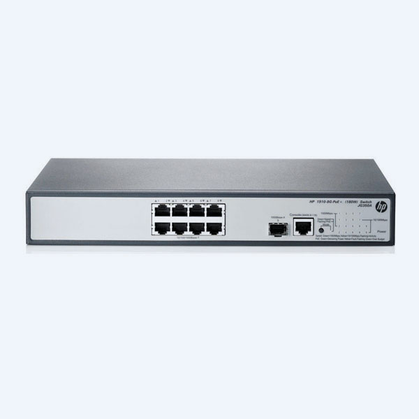 Switch HP Enterprise,  8 Puertos 10/100/1000, PoE/QoS, Administrable, Rack