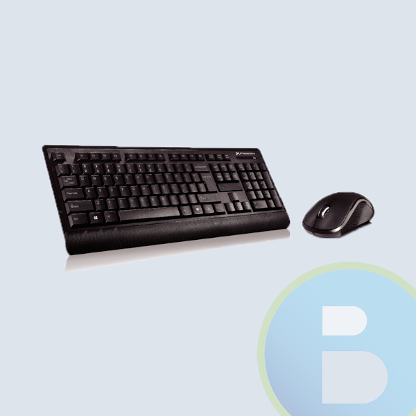 Combo Cableado KME KB-615, Teclado y Mouse, USB, Negro