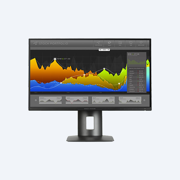 Monitor HP Z27n, 27'',Full HD, 2560x1440, HDMI/DVI/USB, Bisel delgado