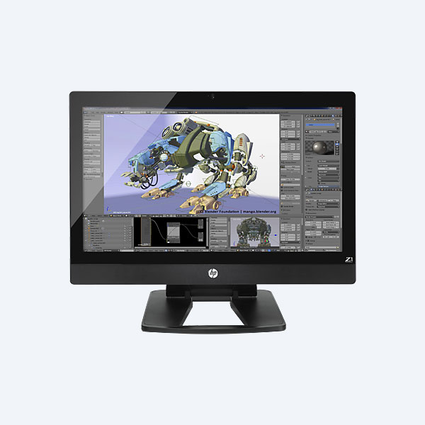 Workstation HP Z1 G2, AIO, Core i5-4590, 4GB RAM, 1TB DD, DVDRW, W7/8.1 Pro