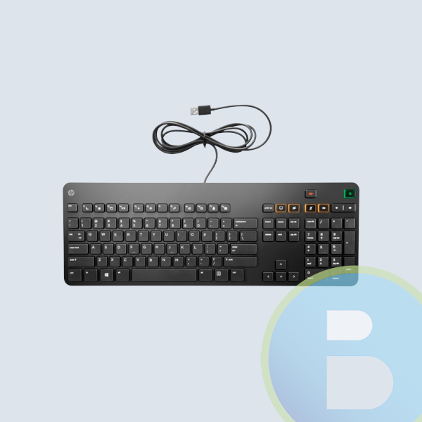 K8P74AA#ABM - Teclado HP K8P74AA, Optimizado Para Microsoft Lync, USB, Black