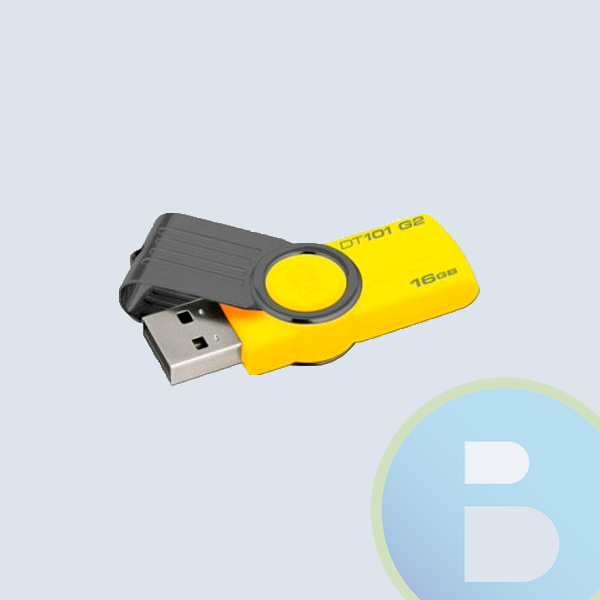 Memoria USB Kingston DataTraveler, 16GB, USB 2.0, Amarillo