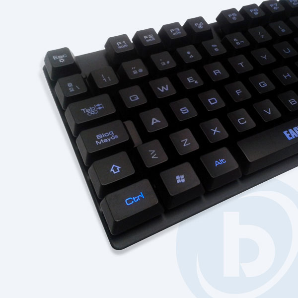 KMEG78U00010EGW - Teclado Multimedia KME Warrior G78, Al&aacute;mbrico, USB, Negro, para Gamers