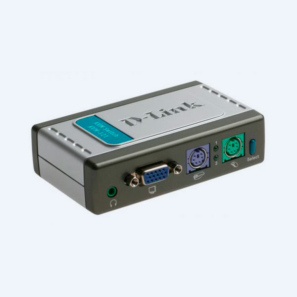 Switch KVM D-Link KVM-121, 2 PC's, VGA, PS/2