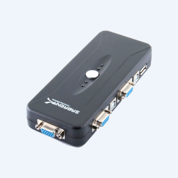 Switch KVM Sabrent KVM-USB4, 4 Puertos USB