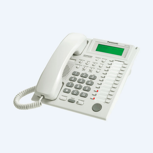 Teléfono Digital Panasonic KX-T7735, Alambrico, 3 Lineas, 12 Teclas