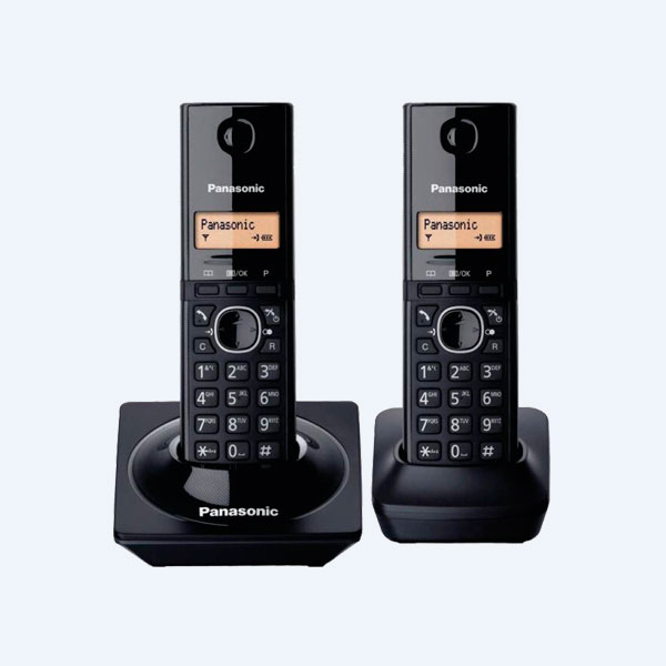 Telefono Panasonic KX-TG1712MEB, Inalámbrico, 2 Auriculares