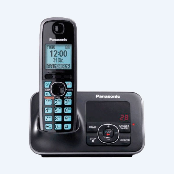 Teléfono Digital Panasonic KX-TG4131, Inalámbrico, Unilinea, LCD con Identificador de Llamada