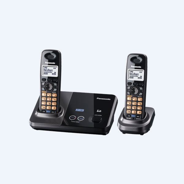 Teléfono Digital Panasonic KX-TG9322, Alambrico, 2 Lineas, Identificador De Llamadas