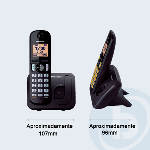 KX-TGC210MEB - Tel&eacute;fono Panasonic KX-TGC210MEB, Inal&aacute;mbrico