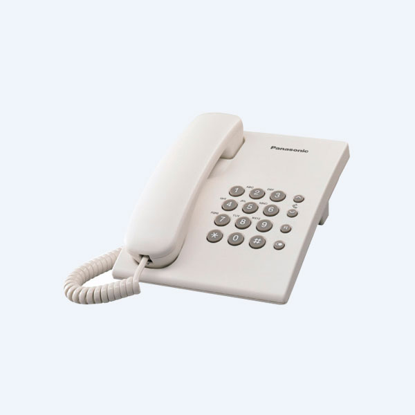 Teléfono Alámbrico Panasonic, 1 Línea, Blanco